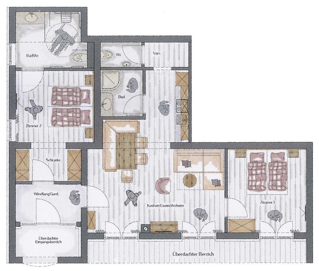 Appartements Erwin Hüttl III Neukirchen am Großvenediger Buitenkant foto